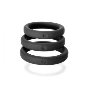 Xact-Fit Cockring 3 Ring Kit S/M Black