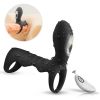 Muitar Strong Vibration Delay Massage Ring Silicone Massager Waterproof For Men