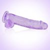 Crystal Realistic Giant Dildo Silicone Adult Sex Toys for Women;  9 Inch Body-Safe Material Huge Dildo with Strong Suction Cup;  Curved Shaft and Ball