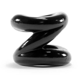 Z Balls Z-Shaped Ballstretcher Cockring Black (SKU: OXAJ1070BLK)