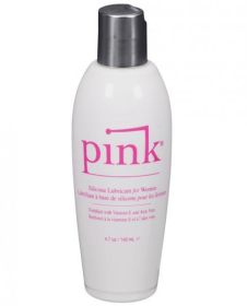 Pink Silicone Lube Flip Top Bottle 4.7 fluid ounces (SKU: TCN-8254-70)